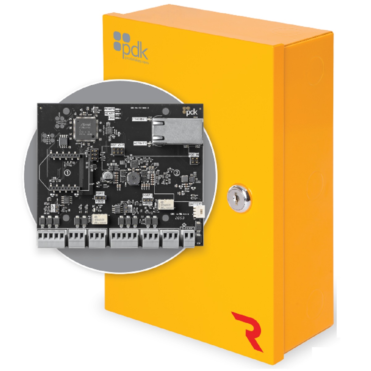 R2 PDK Red Two Door Controller Ethernet OSDP Wiegand Battery Monitoring Optional Wireless and PoE++