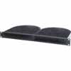 Show product details for QBP-2A Middle Atlantic Quiet 2 Blower Panel with Proportional Speed Fan Control, 1 Space, Black Brushed Anodized Finish