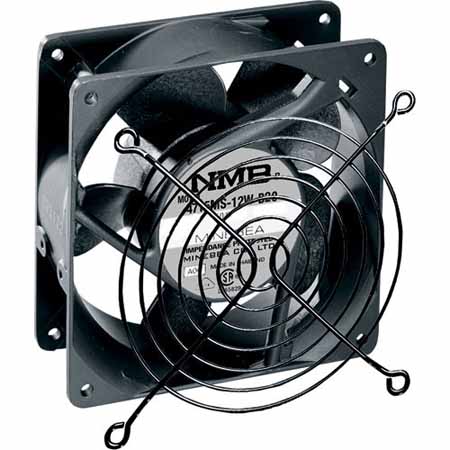 QFAN-119 Middle Atlantic 4 1/2 Inch Quiet Fan with Guard, 50 CFM (220 VAC) Cord and Hardware Included