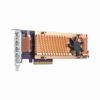 Show product details for QM2-4P-384 QNAP Quad M.2 PCIe SSD expansion card supports up to four M.2 2280 formfactor M.2 PCIe (Gen3 x4) SSDs PCIe Gen3 x8 host interface