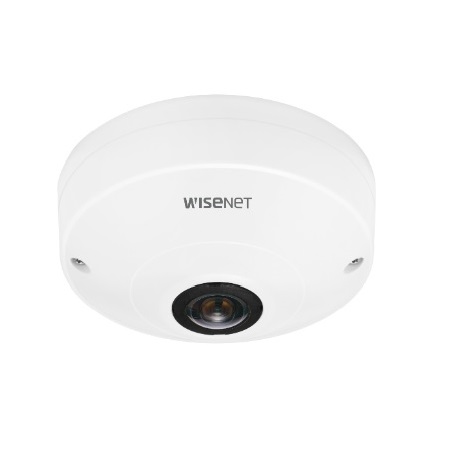 QNF-8010 Hanwha Techwin 1.14mm 30FPS @ 6MP Indoor Day/Night WDR Fisheye IP Security Camera POE