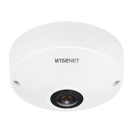 QNF-9010 Hanwha Techwin 1.08mm 30FPS @ 3008p Outdoor IR Day/Night WDR Fisheye IP Security Camera PoE