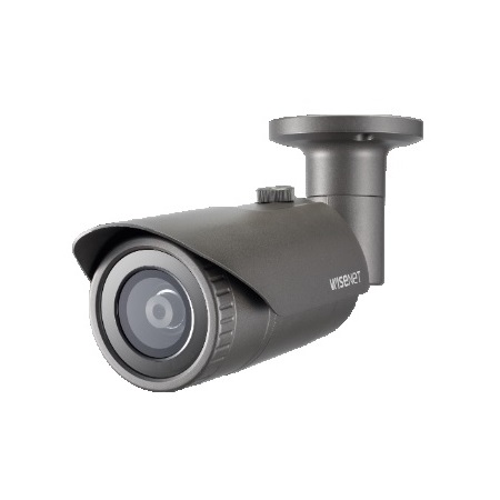 QNO-6012R1 Hanwha Techwin 2.8mm 30FPS @ 2MP Outdoor IR Day/Night WDR Bullet IP Security Camera 12VDC/PoE