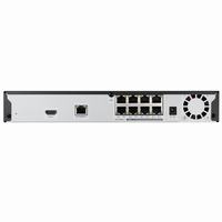 QRN-830S Hanwha Vision 8 Channel at 4K (2160p) NVR 80Mbps Max Throughput - No HDD with Built-in 8 Port PoE