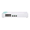 Show product details for QSW-308S-US QNAP 8 x 1GbE Ports Plus 3 10GbE SFP Ports Unmanaged Switch