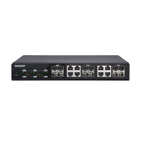 [DISCONTINUED] QSW-M1208-8C-US QNAP 4 x 10GbE Ports Plus 8 x 10GbE/RJ45 Combo Ports Web Managed Switch