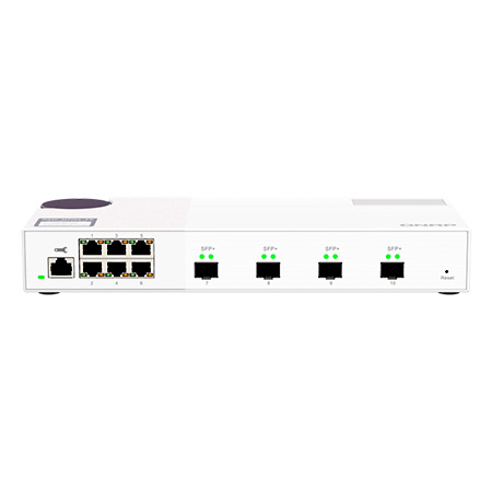 QSW-M2106-4S-US QNAP 6 x 2.5GbE RJ45 Ports Plus 4 x 10GbE SFP+ Ports Layer 2 Web Managed Switch