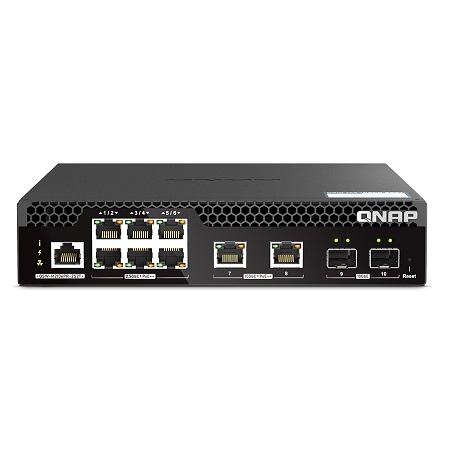 QSW-M2106PR-2S2T-US QNAP Half-Rackmount Switch QSW-M2106PR-2S2T-US Management Switch