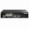 QSW-M2106R-2S2T-US Qnap 6 x 2.5Gbps RJ45 Plus 2 x 10GbE BASE-T RJ45 and 2 x SFP+ Ports Rackmount Web Managed Switch