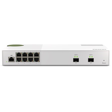 QSW-M2108-2S-US QNAP QSW-M2108-2S Management Switch 8 Port 2.5Gbps 2 Port 10Gbps SFP+