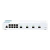 Show product details for QSW-M408S-US QNAP 8 x 1GbE Ports Plus 4 x 10GbE SFP Ports Layer 2 Web Managed Switch