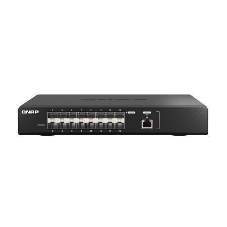 QSW-M5216-1T-US QNAP Ultra-High-Speed 25GbE Fiber Managed Switch with 10GbE Connectivity for Backbone Networks