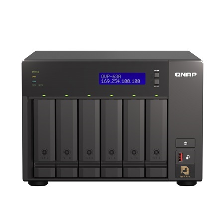 [DISCONTINUED] QVP-63A-US QNAP 8 Channel NVR 396Mbps Max Throughput - No HDD