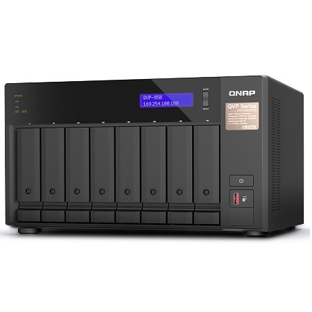 QVP-85B-US Qnap 8 Channel NVR 1686 Mbps Max Throughput - No HDD