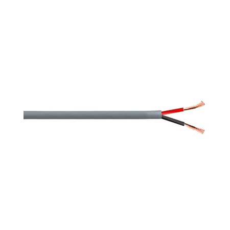 R001006RM2G Remee 18 AWG 2 Conductors Unshielded Stranded Bare Copper CMR Non-Plenum Security and Alarm Cables - 1000' Pull Box - Grey