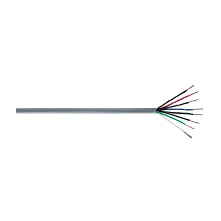 R001036M2G Remee 22 AWG 6 Conductors Unshielded Stranded Bare Copper CMR Non-Plenum Security and Alarm Cables - 1000' Pull Box - Grey