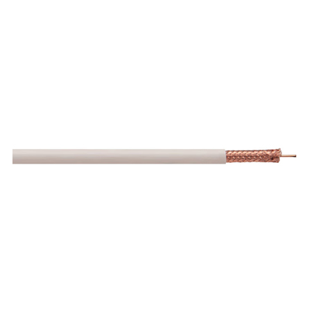 R001510RM2W Remee 20 AWG Unshielded Solid Bare Copper RG59 CMR Non-Plenum CCTV Coaxial Cable - 1000' Pull Box - White