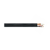 R001535RCM1B Remee Siamese 20 AWG Shielded Solid Bare Copper RG59 Plus 18 AWG 2 Conductors Stranded Bare Copper CMR Non-Plenum CCTV Cable - 1000' Reel - Black
