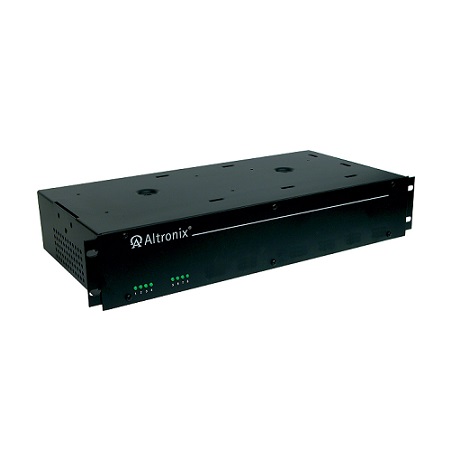 R1224DC68220 Altronix 8 Channel 6Amp 24VDC or 6Amp 12VDC Rack Mount CCTV DC Power Supply/Charger