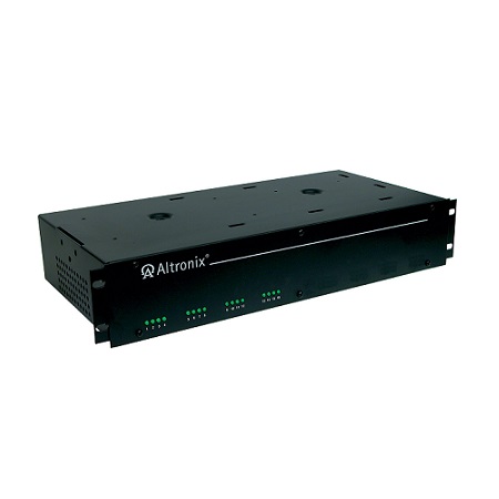 R2416I220 Altronix 16 Channel 25 Amp 24VAC CCTV Power Supply NEMA 1 Indoor 19.12" W x 3.25" H x 8.5" D - Black