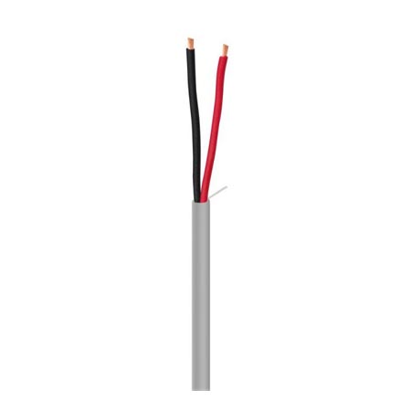 R40018-1B Southwire 18 AWG 2 Conductors Stranded Bare Copper Multiconductor Riser Rated Unshielded Non-Plenum Cable - 1000' Pull Box - Gray