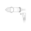 Show product details for RA3X Vanco Cable Cigarette Plug /Right Angle 1.3 x 3.5mm Plug 4ft