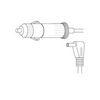Show product details for RA3 Vanco Cable Cigarette Plug / Right Angle 1.3 x 3.5mm Plug 4ft