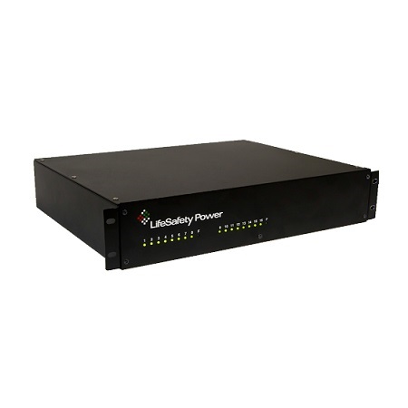 RA600-16 LifeSafety Power RA600 Series 25 Amp 24VAC Access Control and CCTV Power Supply in UL Listed Indoor 19" W x 3.5" H x 14" D Rackmount Electrical Enclosure