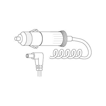 RA7 Vanco Cable Cigarette Plug /Right Angle 2.5mm x 5.5mm Plug 10ft