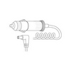 Show product details for RA8 Vanco Cable Cigarette Plug / Right Angle 1.3mm x 3.5mm Plug 10ft