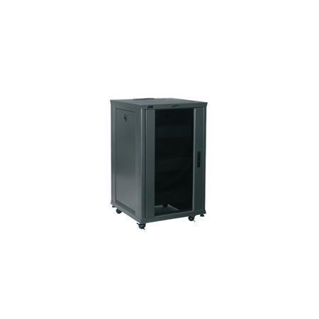 RCS-1824 Middle Atlantic RCS Series 18U Rack Enclosure w/ 2 Fans & 3 Shelves Pre-installed - 24 Inch Deep - Metallic Grey