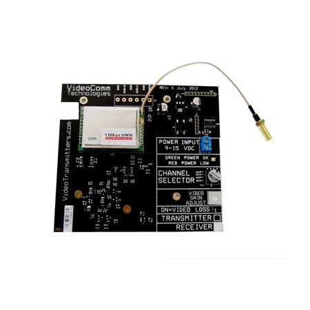 RCT-5808 VideoComm Technologies 5.8GHz FM-Analog 960H Deluxe OEM 8-Channel Video Rx Developer Board Antenna