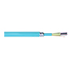 REMEX330612VAIALR-1000 Remee 6 Fiber Tight-Buffered Multimode OM4 OFCP Plenum Distribution - Aluminum Armored Fiber Optic Cable - 1000' Spool - Aqua