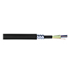 Show product details for REMEX332422CBIALR-T-3750 Remee 24 Fiber Tight-Buffered Multimode OM1 OFCP Plenum Distribution - Aluminum Armored Fiber Optic Cable - 3750' Spool - Black