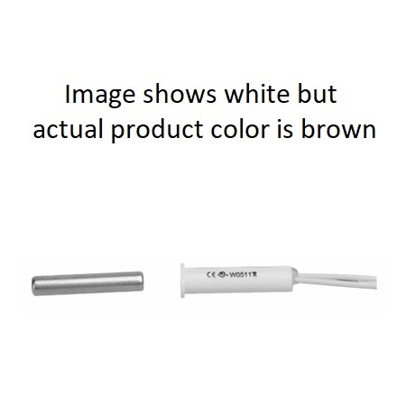 RFM-25-BR-10 Tane Alarm Normally Open Closed Loop Recessed Magnetic Contact Gap .71" - Pack of 10 - Brown