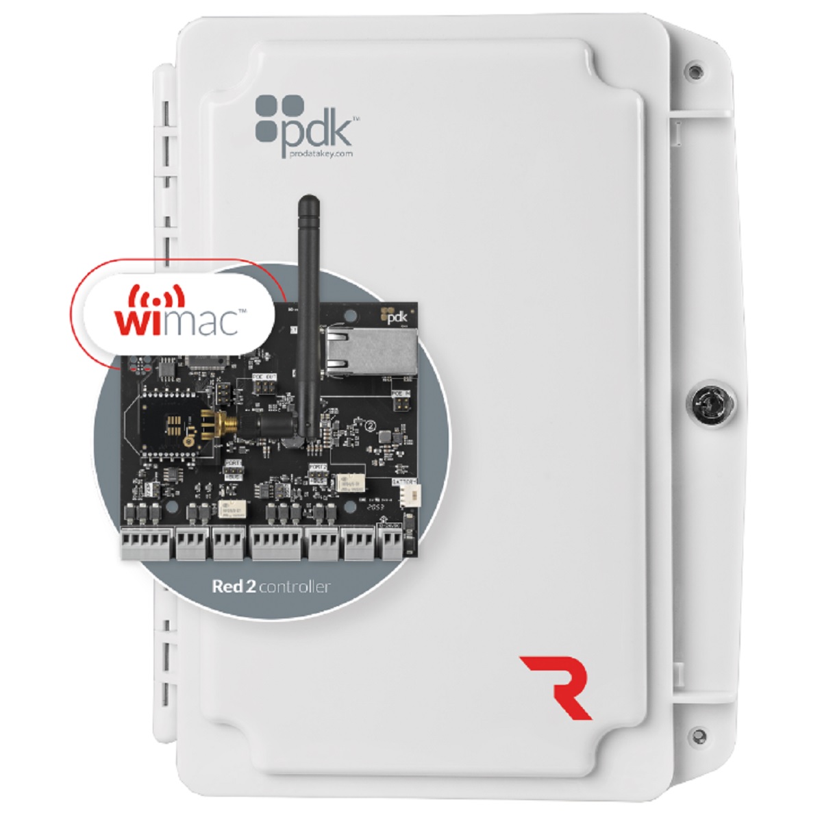 RGW PDK Red Gate NEMA 4X Enclosure Two Door Controller Wireless OSDP Wiegand Battery Monitoring Optional PoE++ - Wireless