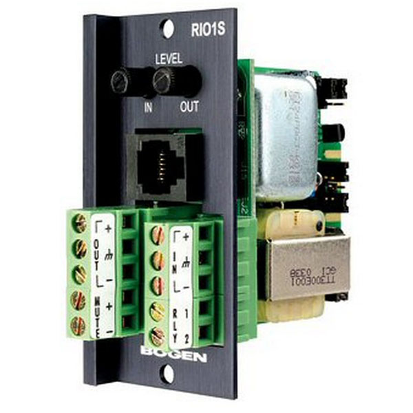 RIO1S Bogen Relay / Input / Output Transformer-Balanced Module