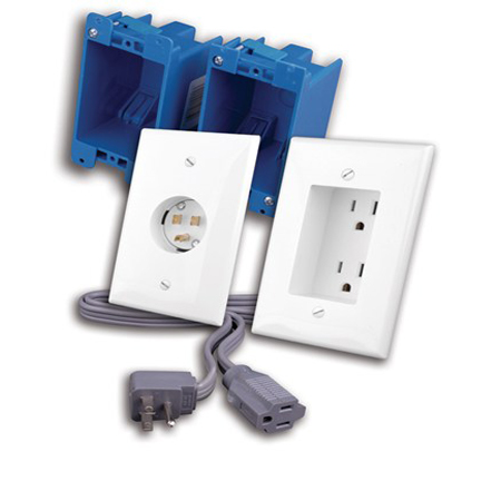 RL125022-BK Vanco Rapid Link Power Dual 125V-15A Black
