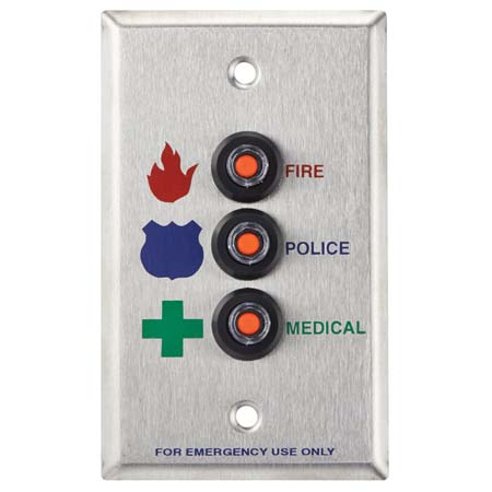 RP-46P Alarm Controls RP46 Plate for Three FA-300 Switches