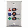 Show product details for RP-46P Alarm Controls RP46 Plate for Three FA-300 Switches