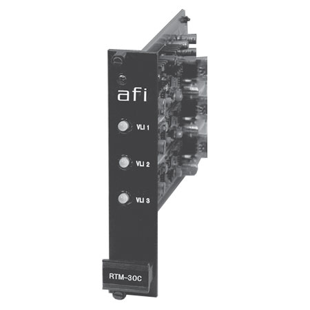 RTM-33C American Fibertek Three Channel Rack Card Video Transmitter FM Video System - 1300nm