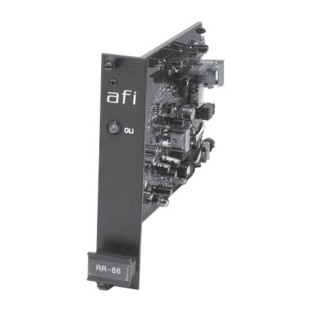 RX-86A American Fibertek Single Fiber Bi-directional Rack Card Transceiver - Ring Down Phone Extender