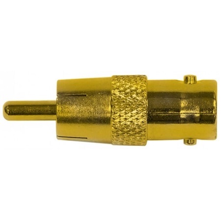 EVA-CB0R1Q Seco-Larm Gold-Plated BNC-to-RCA Connector