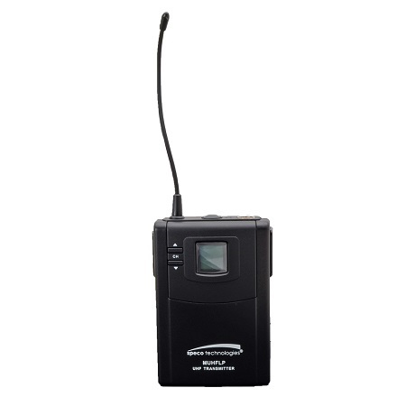 MUHFLP Speco Technologies Frequency Selectable UHF Bodypack Microphone