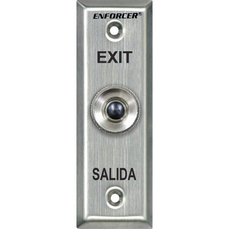 SD-7101KBPE1Q Seco-Larm Black Button Slimline Request-To-Exit Plate