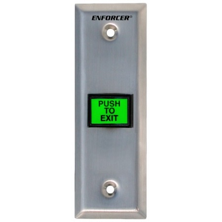 SD-7103GC-PEQ Seco-Larm Slimline LED-Illuminated Request-To-Exit Plate