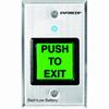 Show product details for SD-8202GT-PEQ Seco-Larm Green Square Button Single-Gang RF Wireless Request-To-Exit Plate