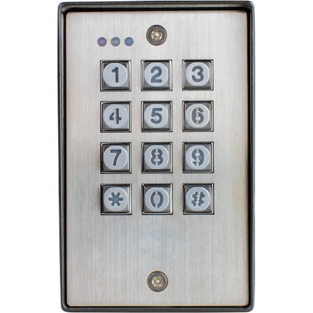 SK-1123-SDQ Seco-Larm Weather-Resistant Rugged Illuminated Stand-Alone Keypad