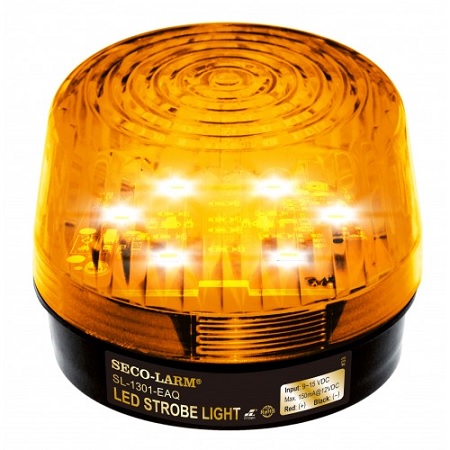 SL-1301-EAQ/A Seco-Larm 9~15 VDC LED Strobe Light - Amber