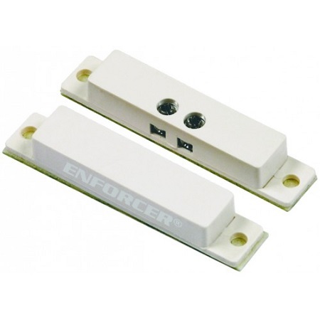 SM-431-TQ-W-10 Seco-Larm Surface-Mount N.C. Magnetic Contact with Quick-Connect Terminal Block - 10 Pack